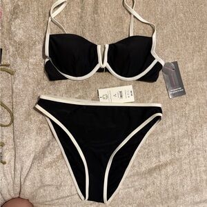 Black and White Bikini Modern Minimalist Design